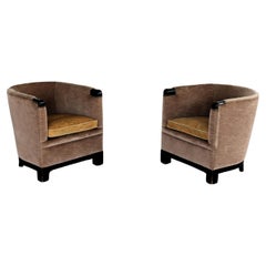 vintage "Amsterdam School" style armchairs
