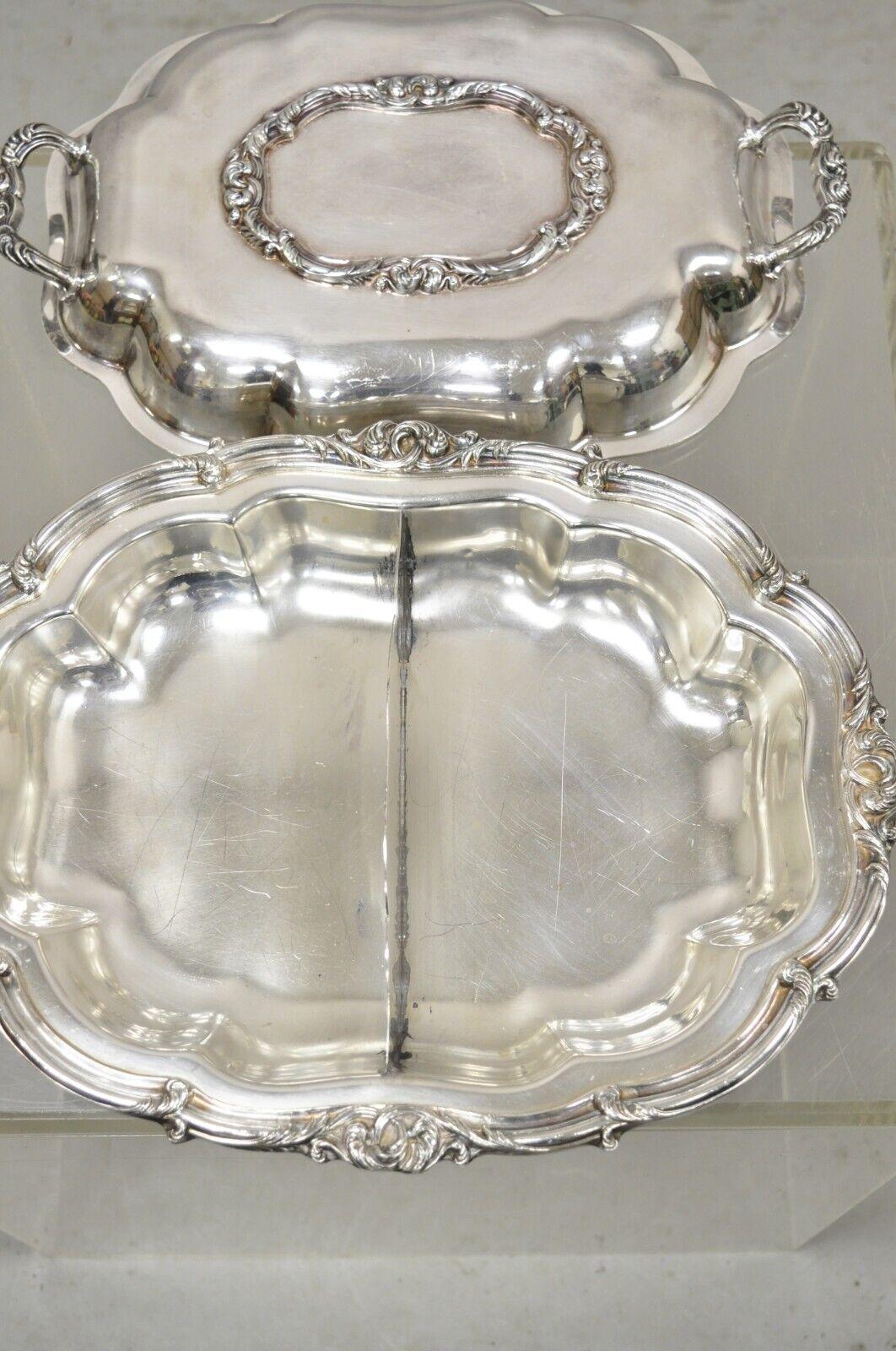 Vintage Amston viktorianischen Stil Lidded verzierten Servierplatte Platte (Viktorianisch) im Angebot