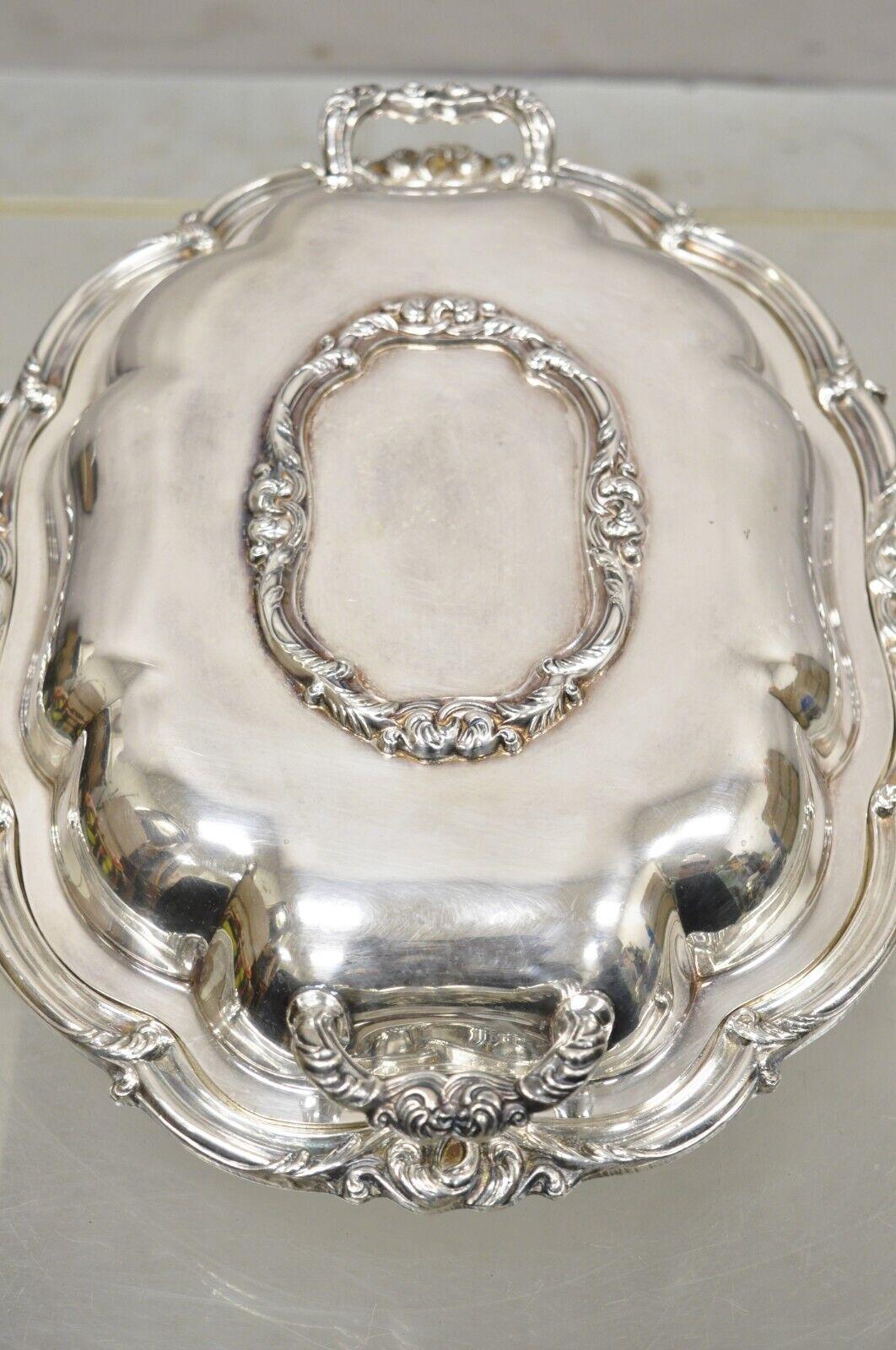 Vintage Amston viktorianischen Stil Lidded verzierten Servierplatte Platte (20. Jahrhundert) im Angebot