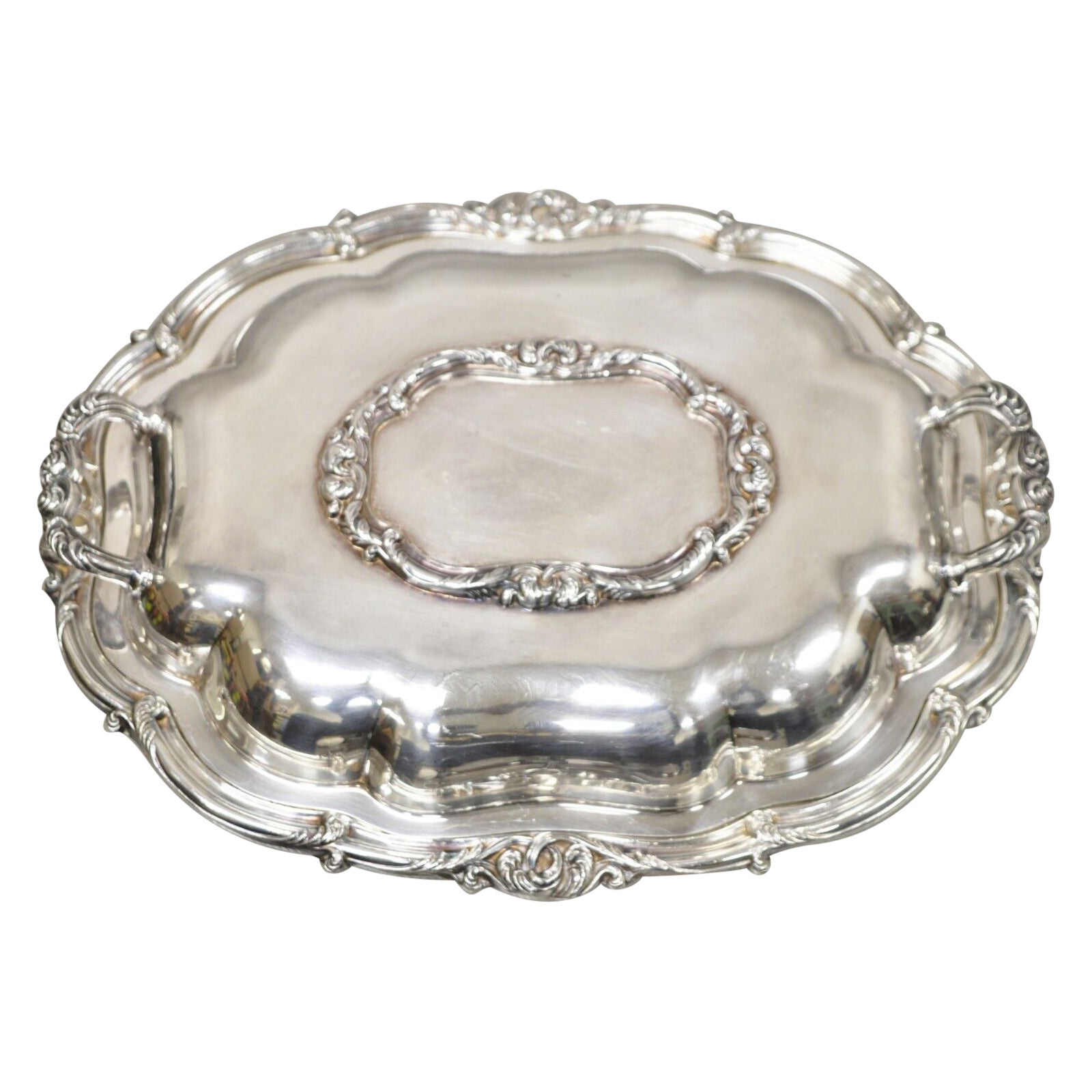Piatto da portata vintage Amston in stile vittoriano con coperchio decorato