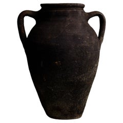 Retro Anatolian Clay Vessel – Handcrafted in Konya, Turkey