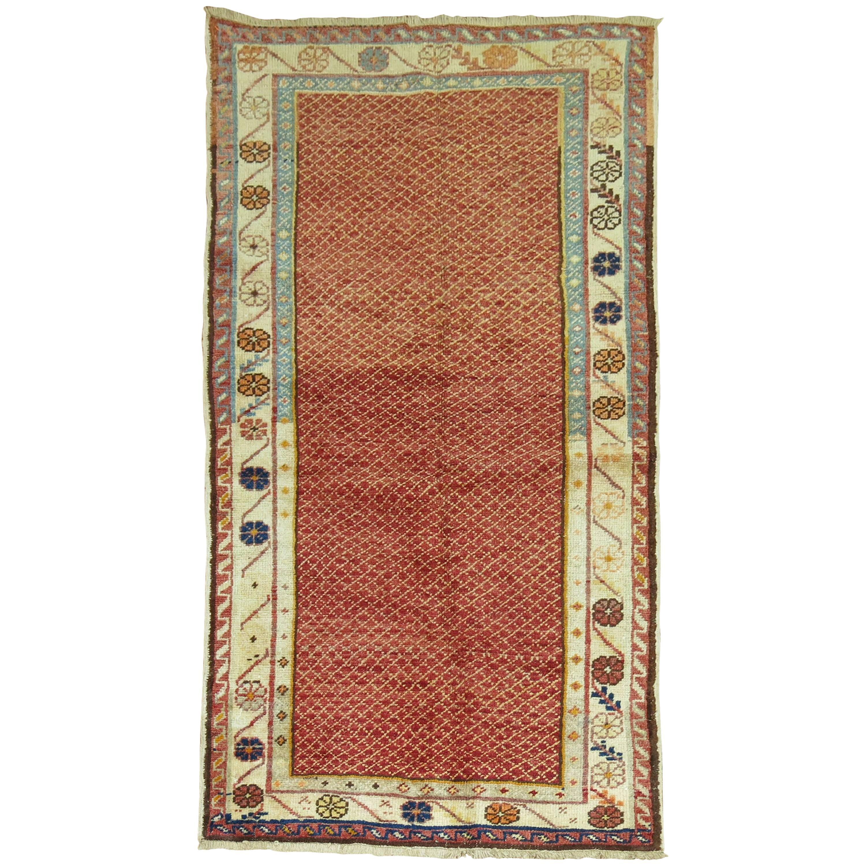 Tapis turc antique rustique vintage d'Anatolie