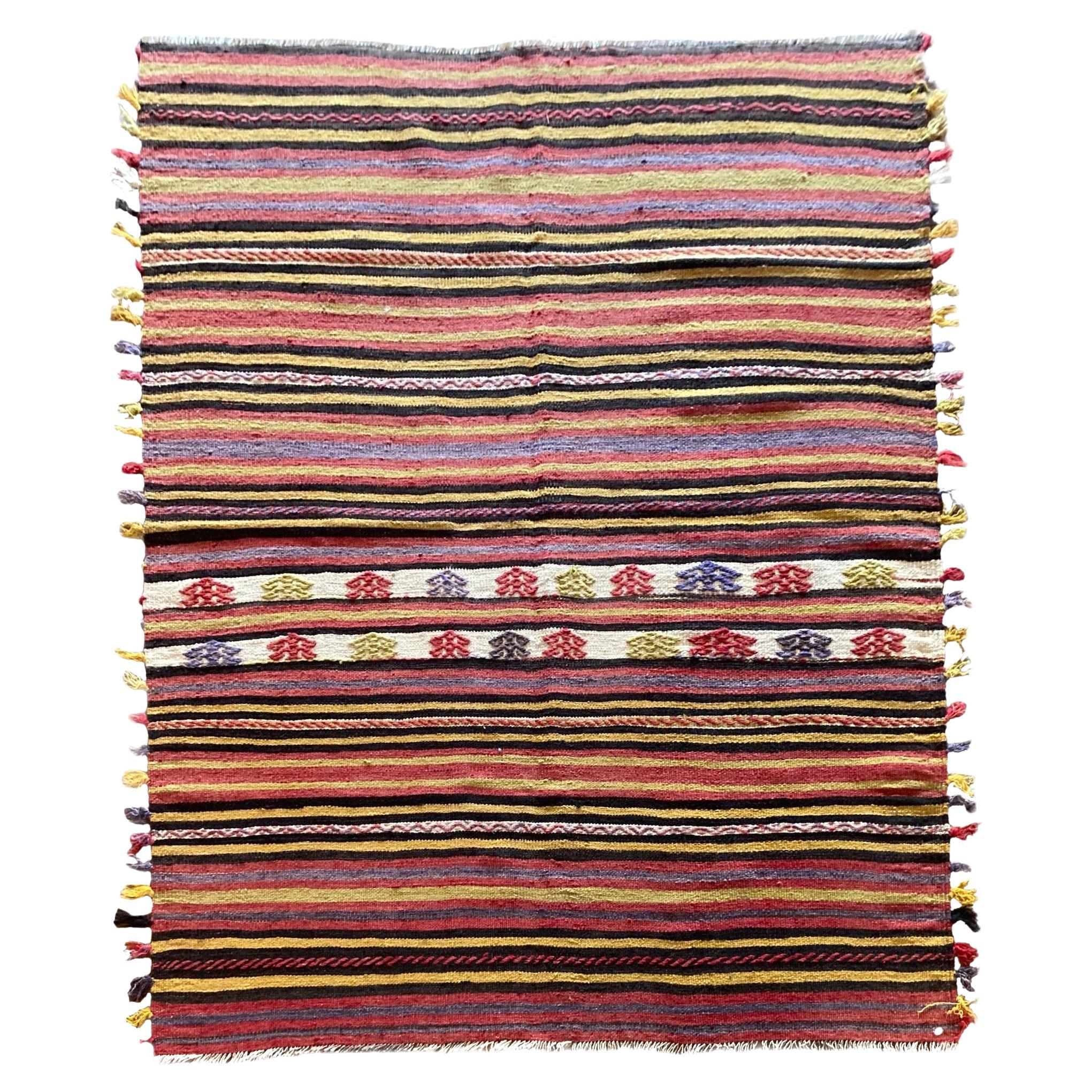Vintage Anatolian Kilim 1.77m x 1.38m For Sale
