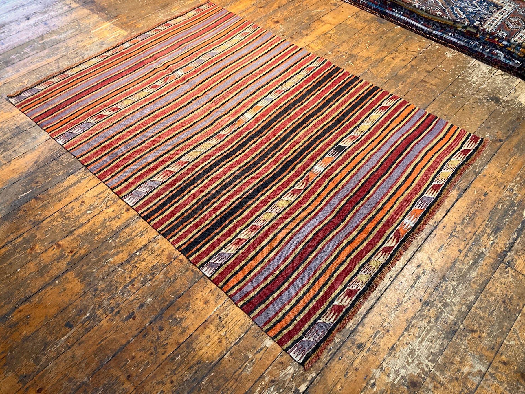 Turkish Vintage Anatolian Kilim For Sale