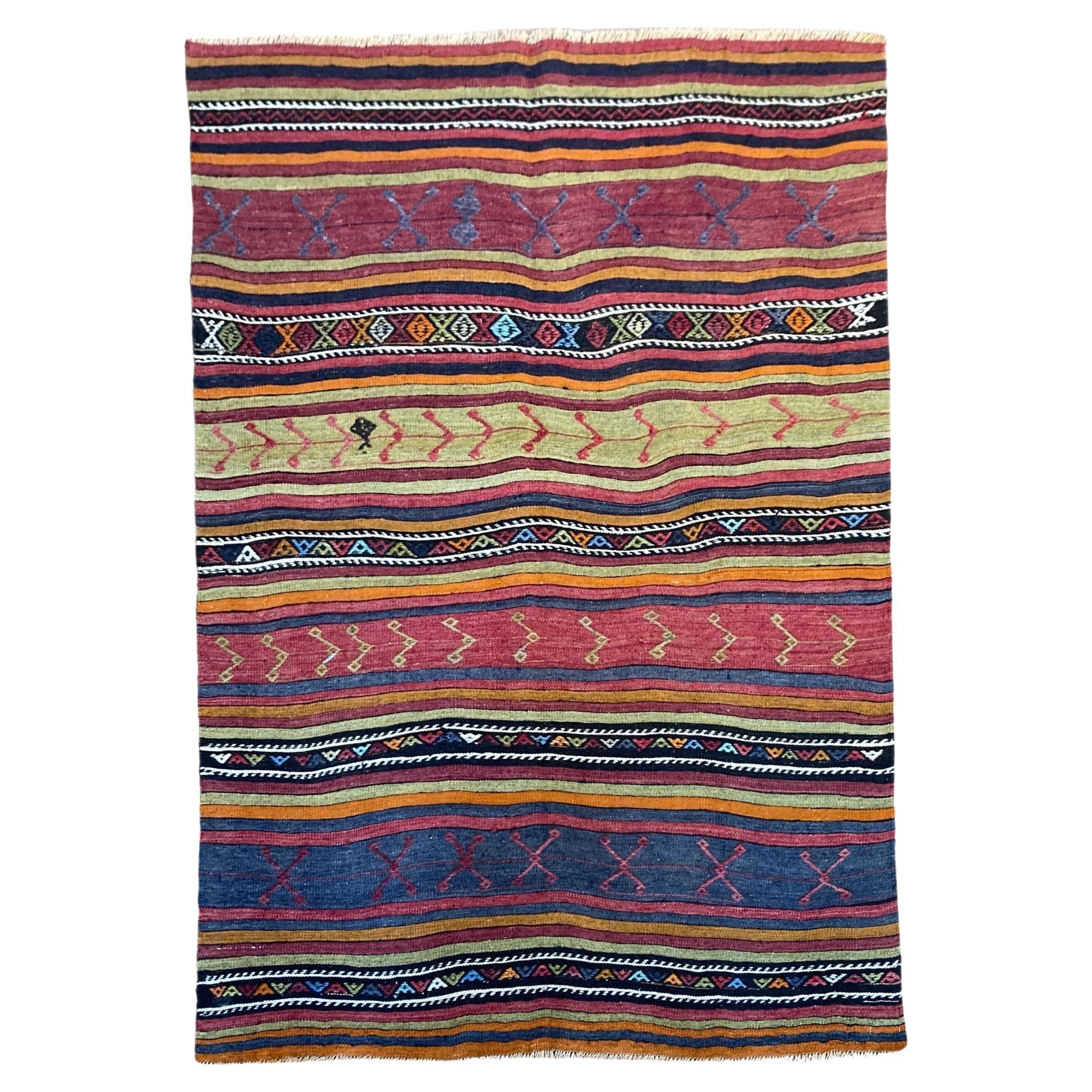 Vintage Anatolian Kilim For Sale