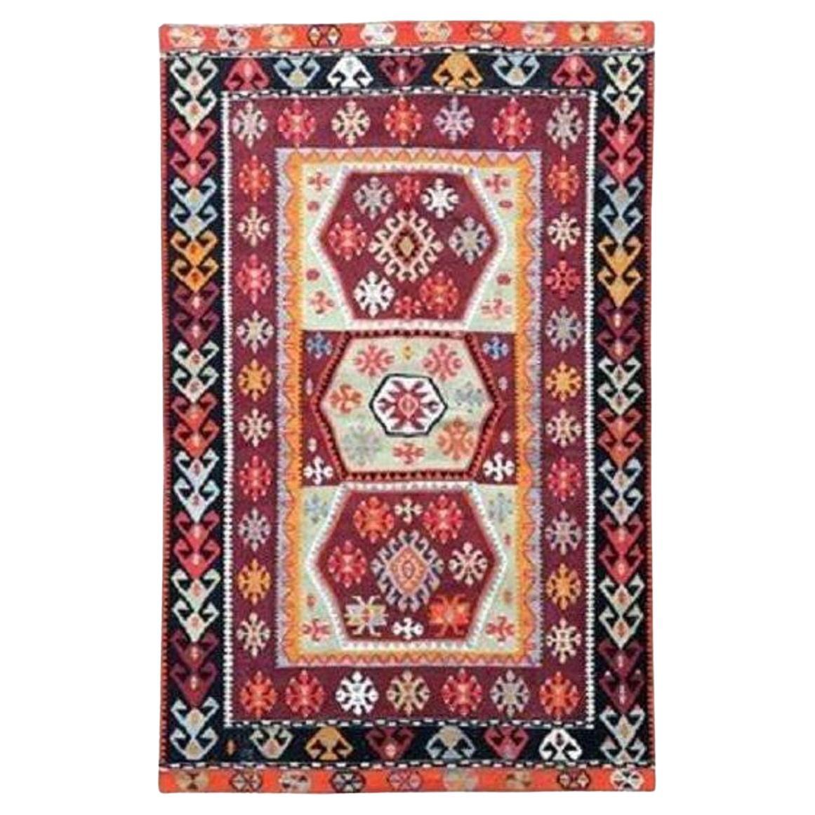 Vintage Anatolian Kilim 2.44m X 1.54m