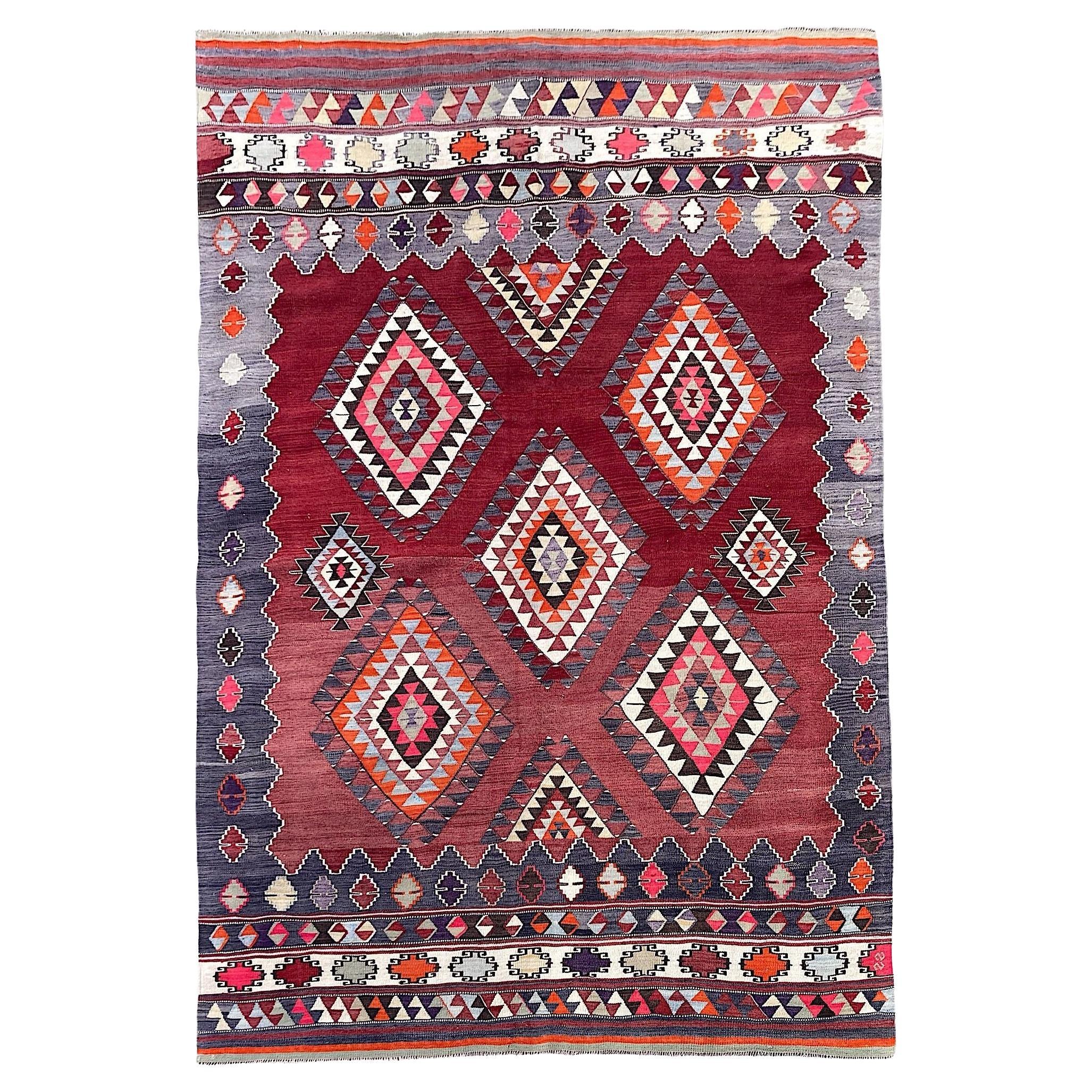 Vintage Anatolian Kilim 2.50m x 1.70m For Sale