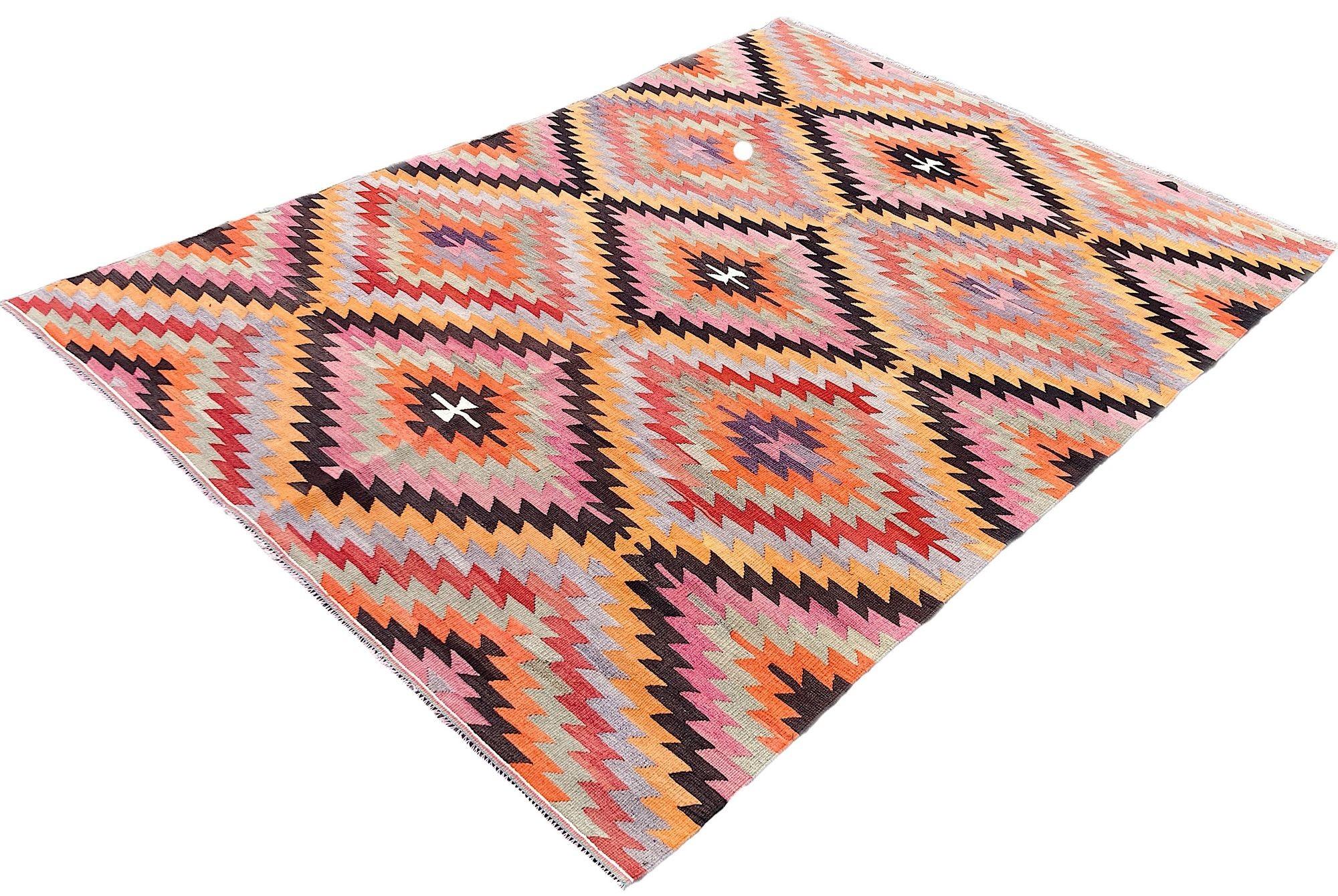Vintage Anatolischer Kelim 2,75m x 1,97m im Zustand „Hervorragend“ im Angebot in St. Albans, GB