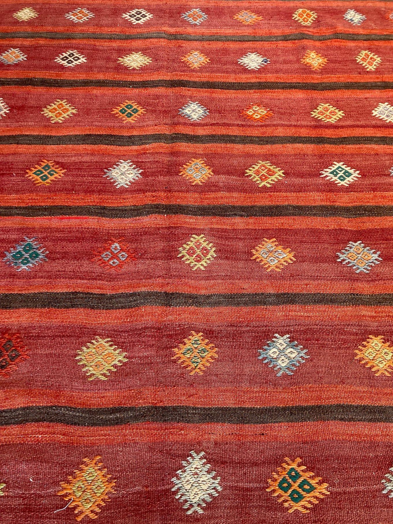 Mid-20th Century Vintage Anatolian Kilim For Sale