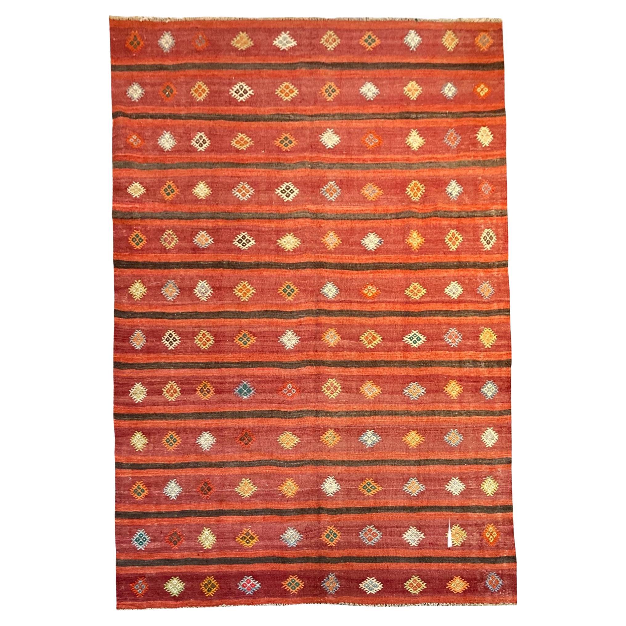 Vintage Anatolian Kilim 2.82m x 1.76m