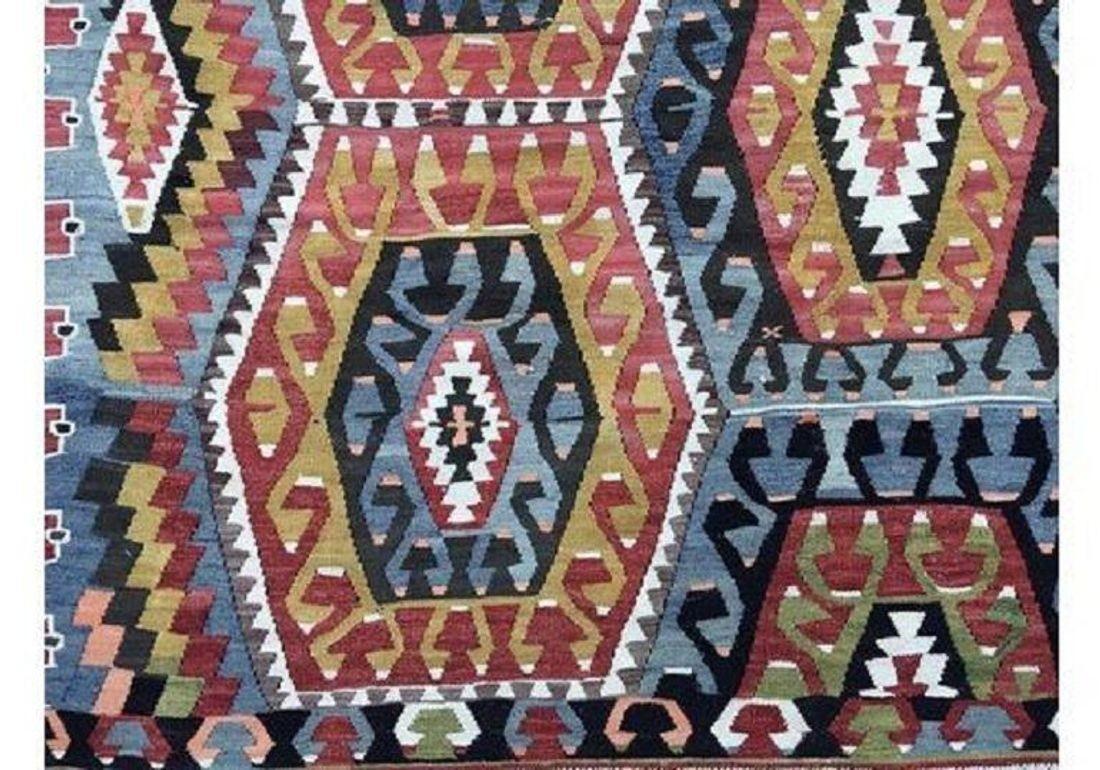 Turco Kilim anatolico vintage 3,06 m x 2,03 m in vendita
