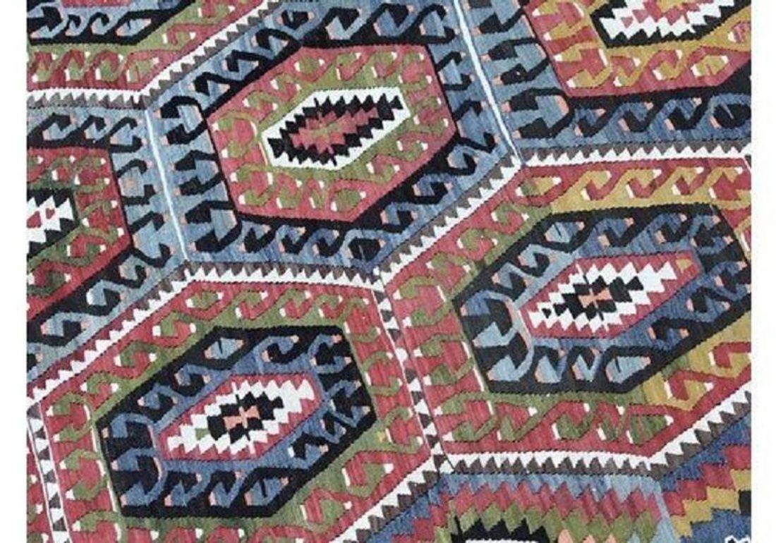 Lana Kilim anatolico vintage 3,06 m x 2,03 m in vendita