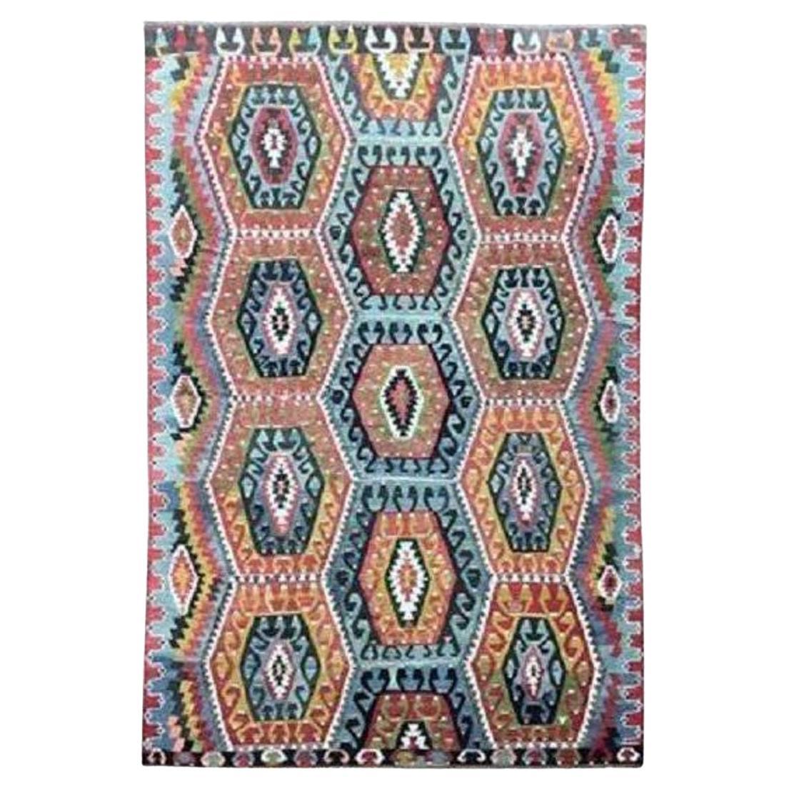 Kilim anatolico vintage 3,06 m x 2,03 m