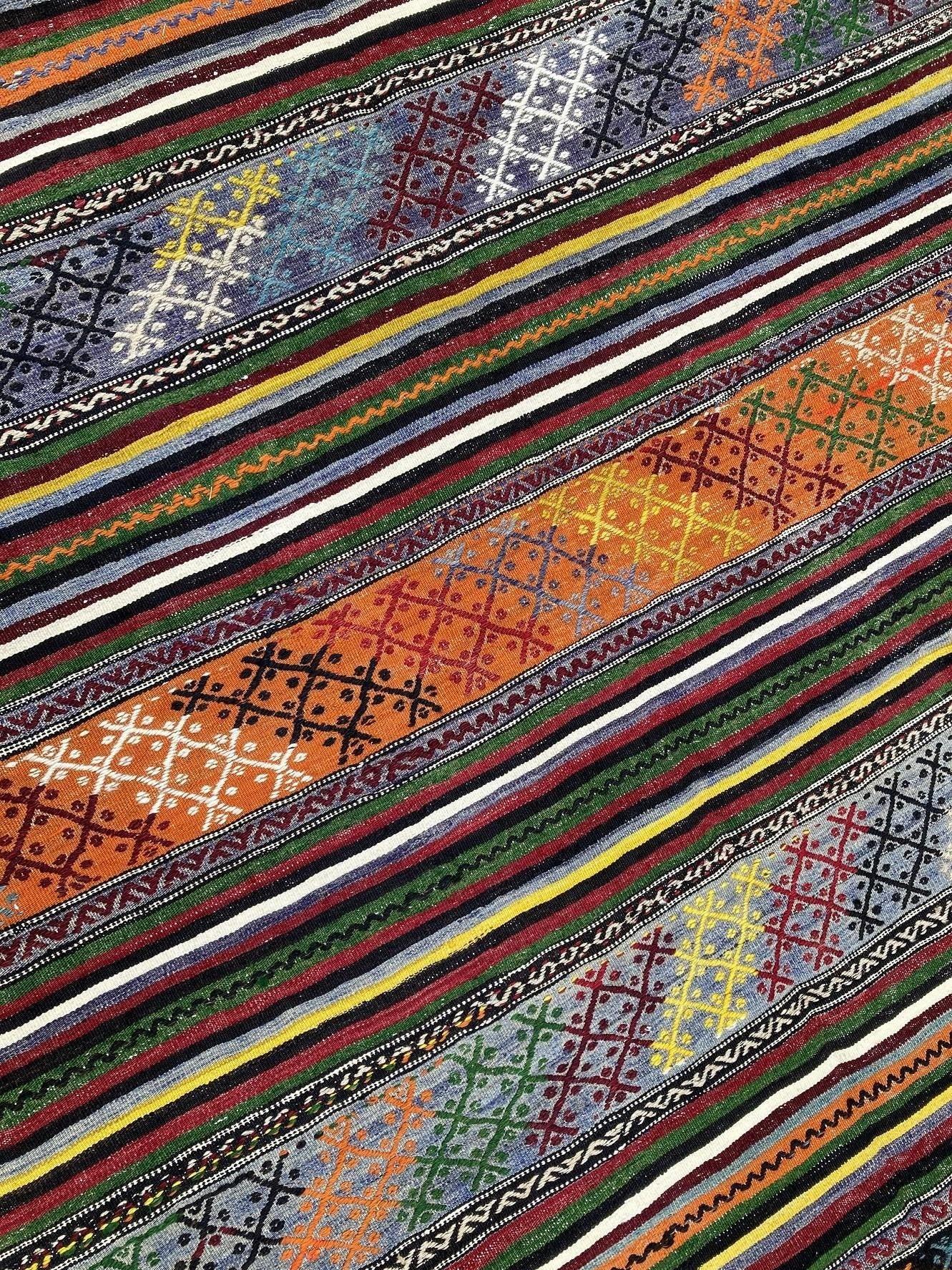Lana Kilim anatolico vintage di 3,10 m x 1,68 m in vendita