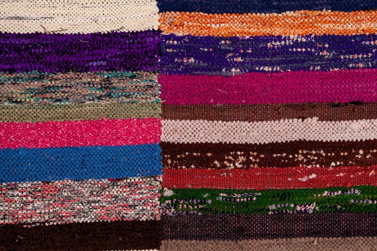 Vintage Anatolian Large Rag Rug, Mid-20th Century For Sale at 1stDibs