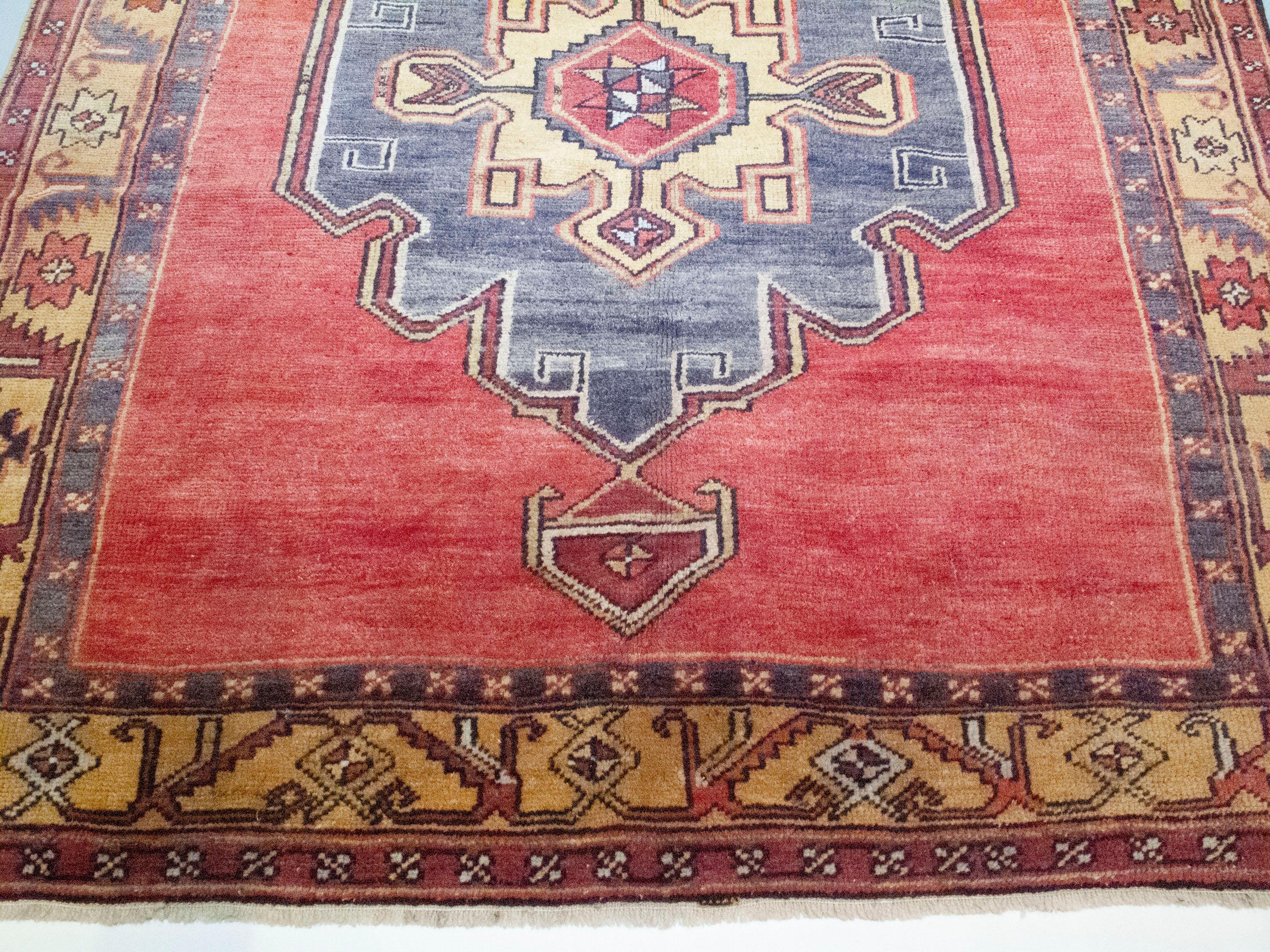 Vintage Anatolisch-Oushak Galerie Größe Teppich Läufer 5'3 x 12'7 im Angebot 1