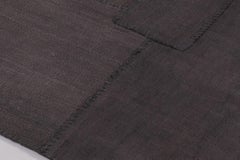 Tappeto patchwork turco vintage, nei toni del marrone e del carbone - Rug & Kilim