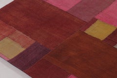 Vintage Turkish Patchwork Rug in Multicolor Geometric Design - Rug & Kilim