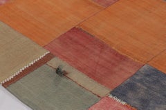 Vintage Turkish Patchwork Rug in Polychromatic Geometric Design - Rug & Kilim