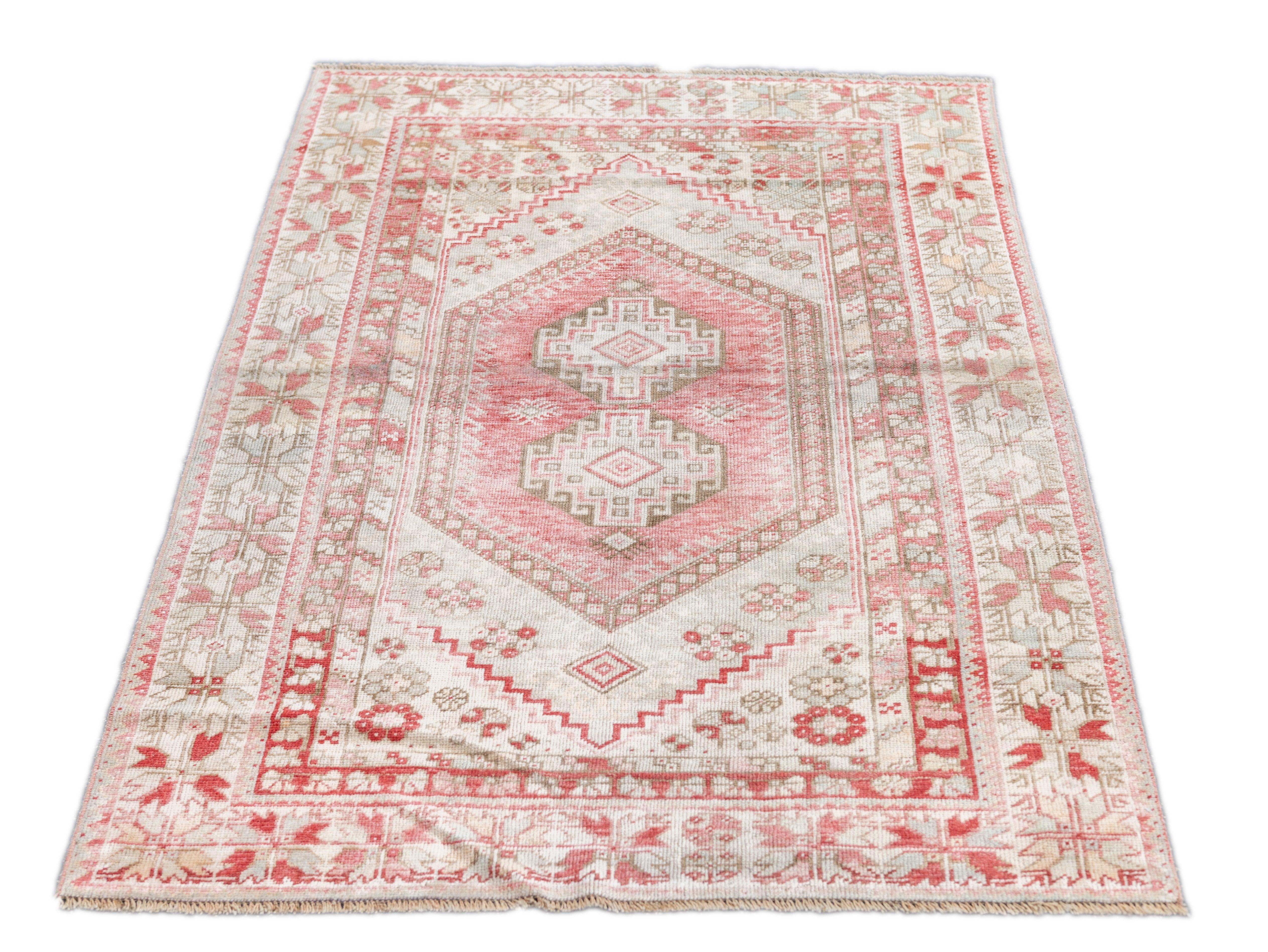 20th Century Vintage Anatolian Rug 3'5'' x 5'5'' For Sale