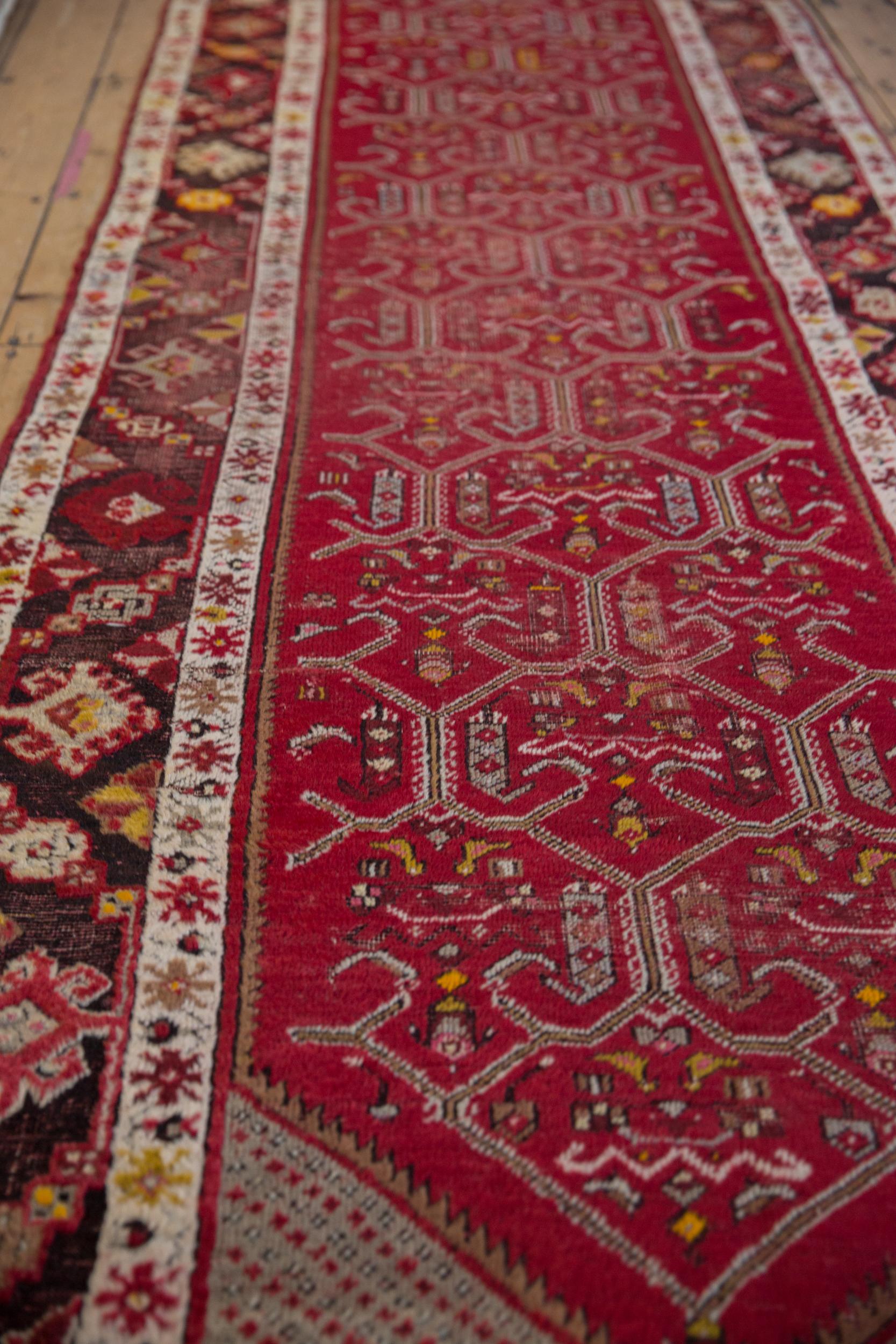 Vintage Anatolian Rug Runner In Good Condition For Sale In Katonah, NY