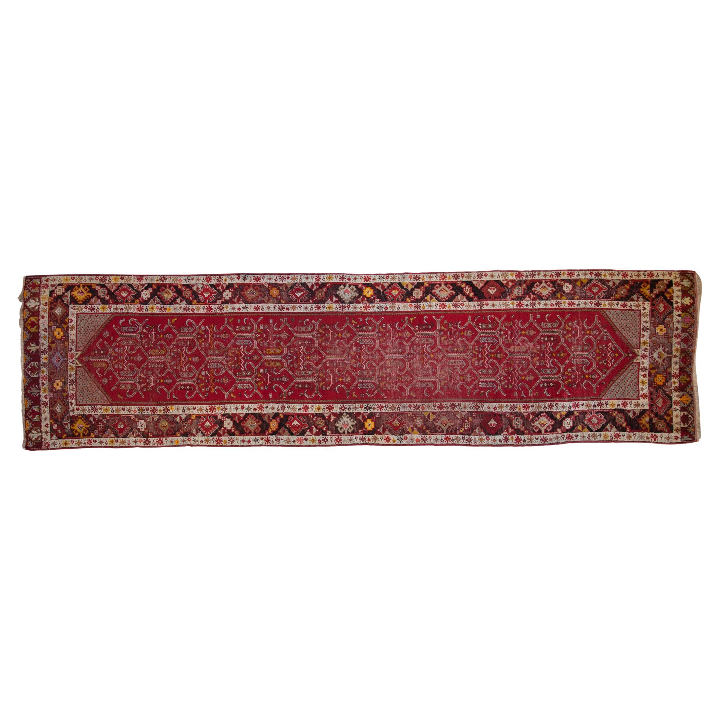 Vintage Anatolischer Teppich Läufer