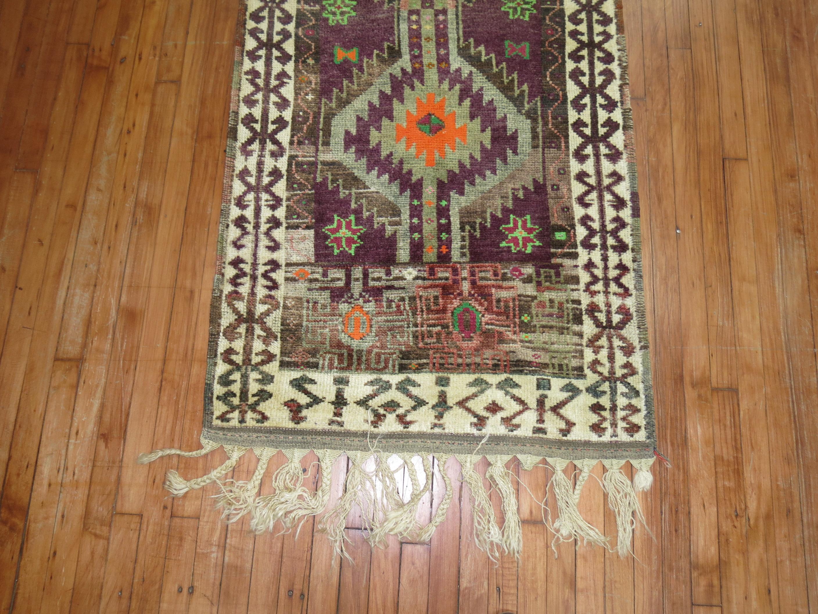 Bohemian Vintage Turkish Anatolian Runner