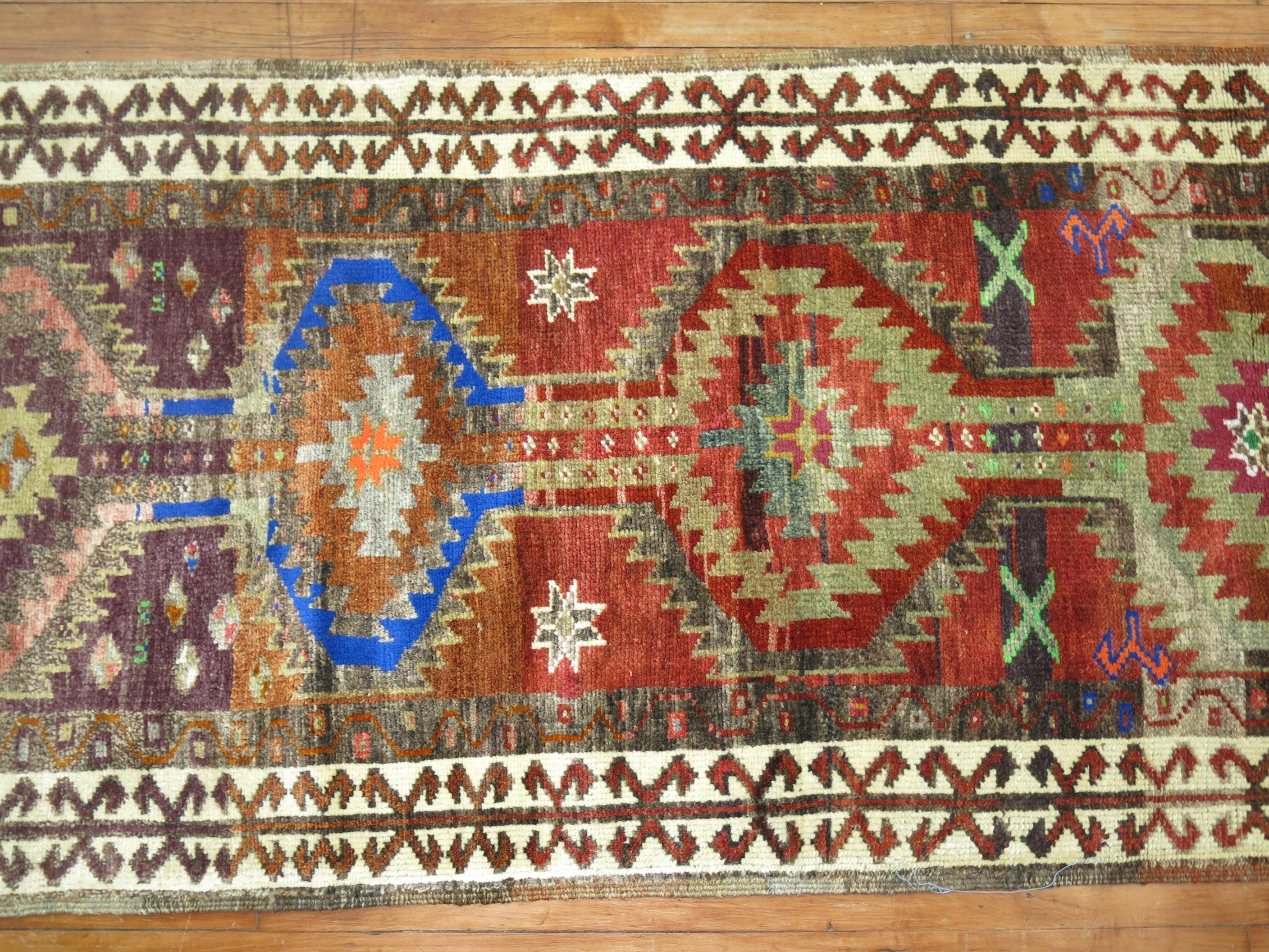 20th Century Vintage Turkish Anatolian Runner