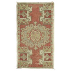 Vintage Anatolian Soft Red Turkish Rug