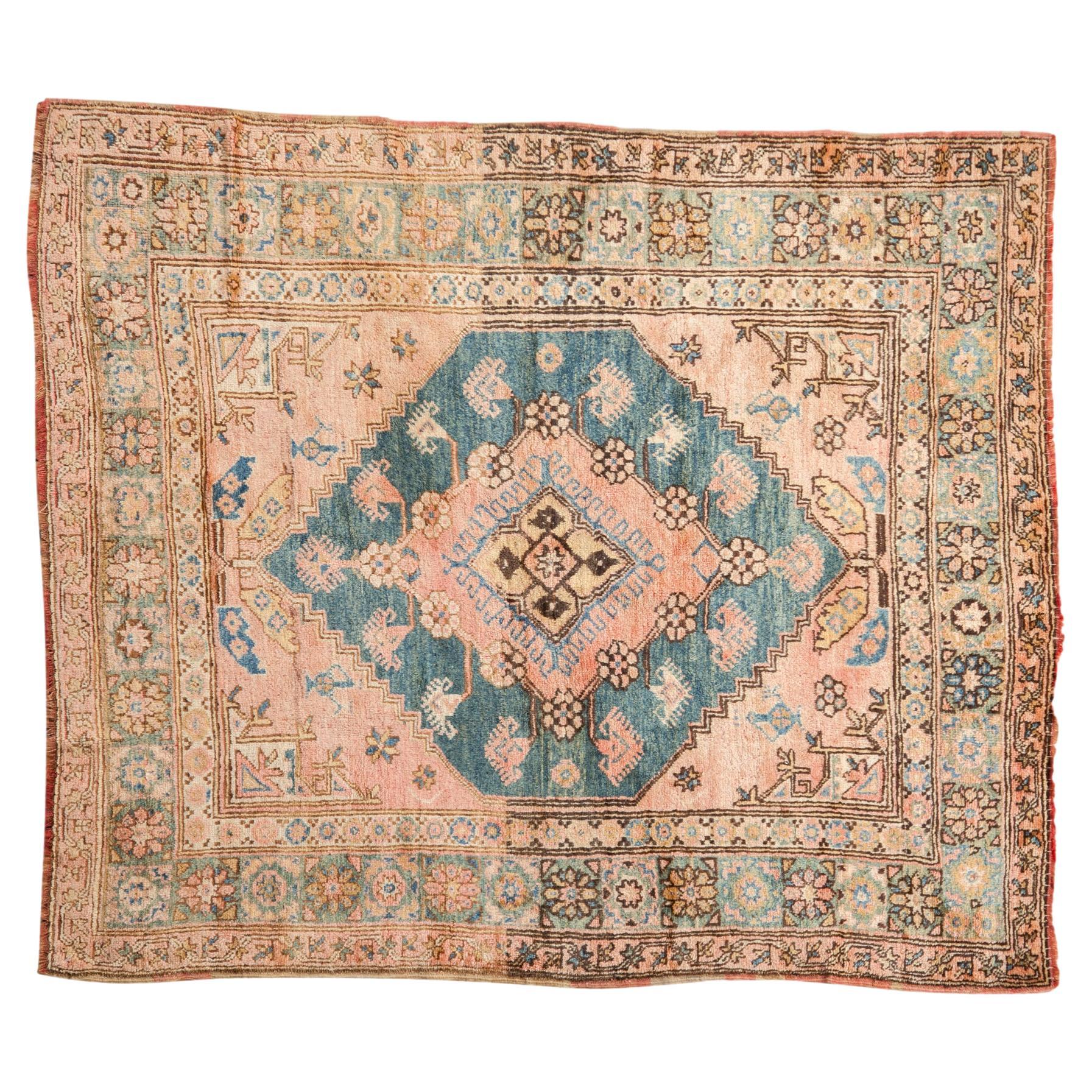 Vintage Anatolian Square Rug