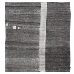 Kilim anatolien vintage en poils de chèvre  8′11″ × 9′6″