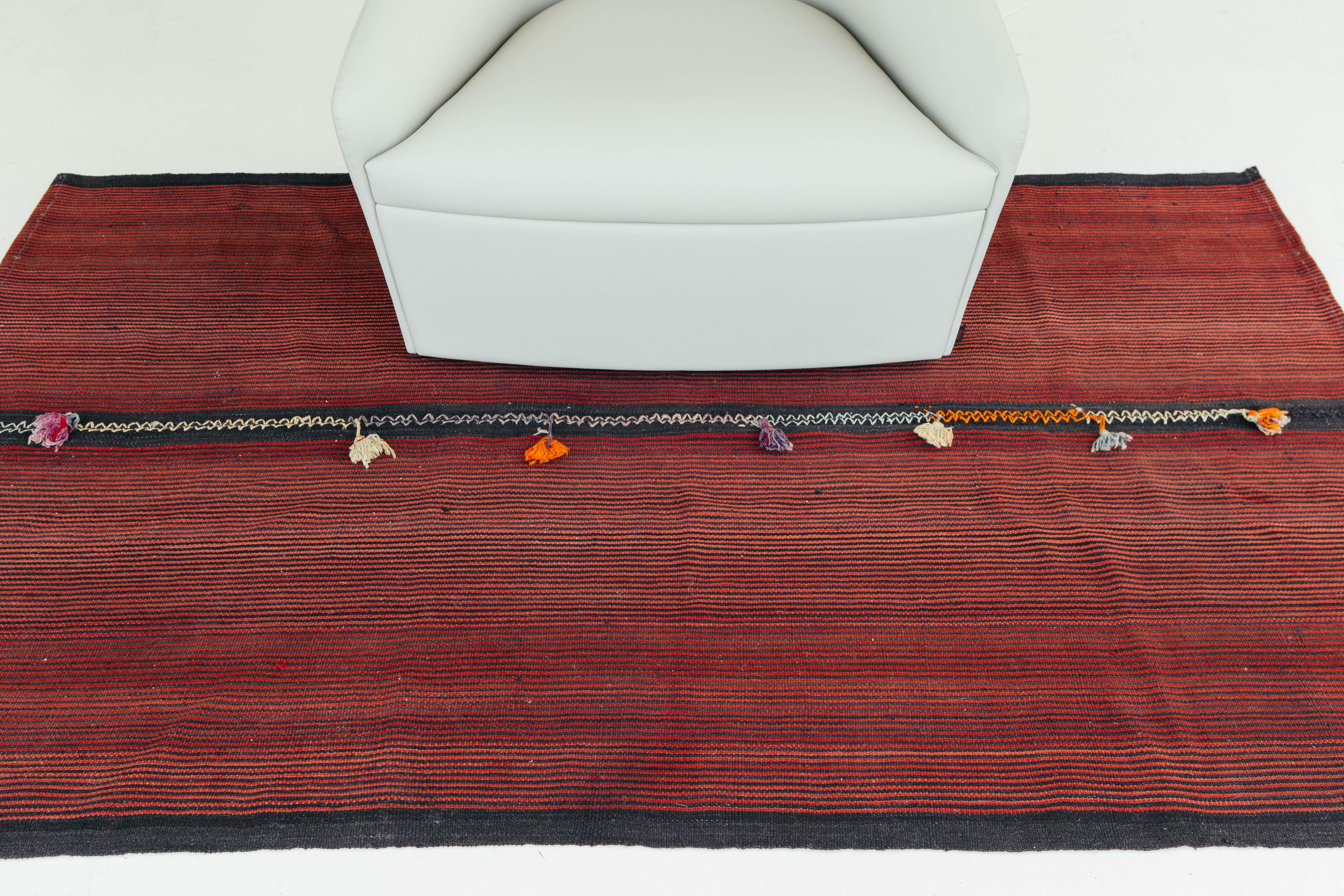 Vintage Anatolian Turkish Flat-Weave Kilim For Sale 6