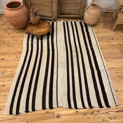 Vieux kilim turc d'Anatolie à tissage plat