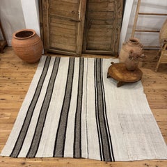 Vieux kilim turc d'Anatolie à tissage plat