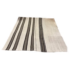 Vieux kilim turc d'Anatolie à tissage plat