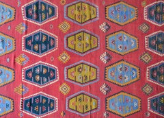 Vintage Anatolian Turkish Kilim Rug