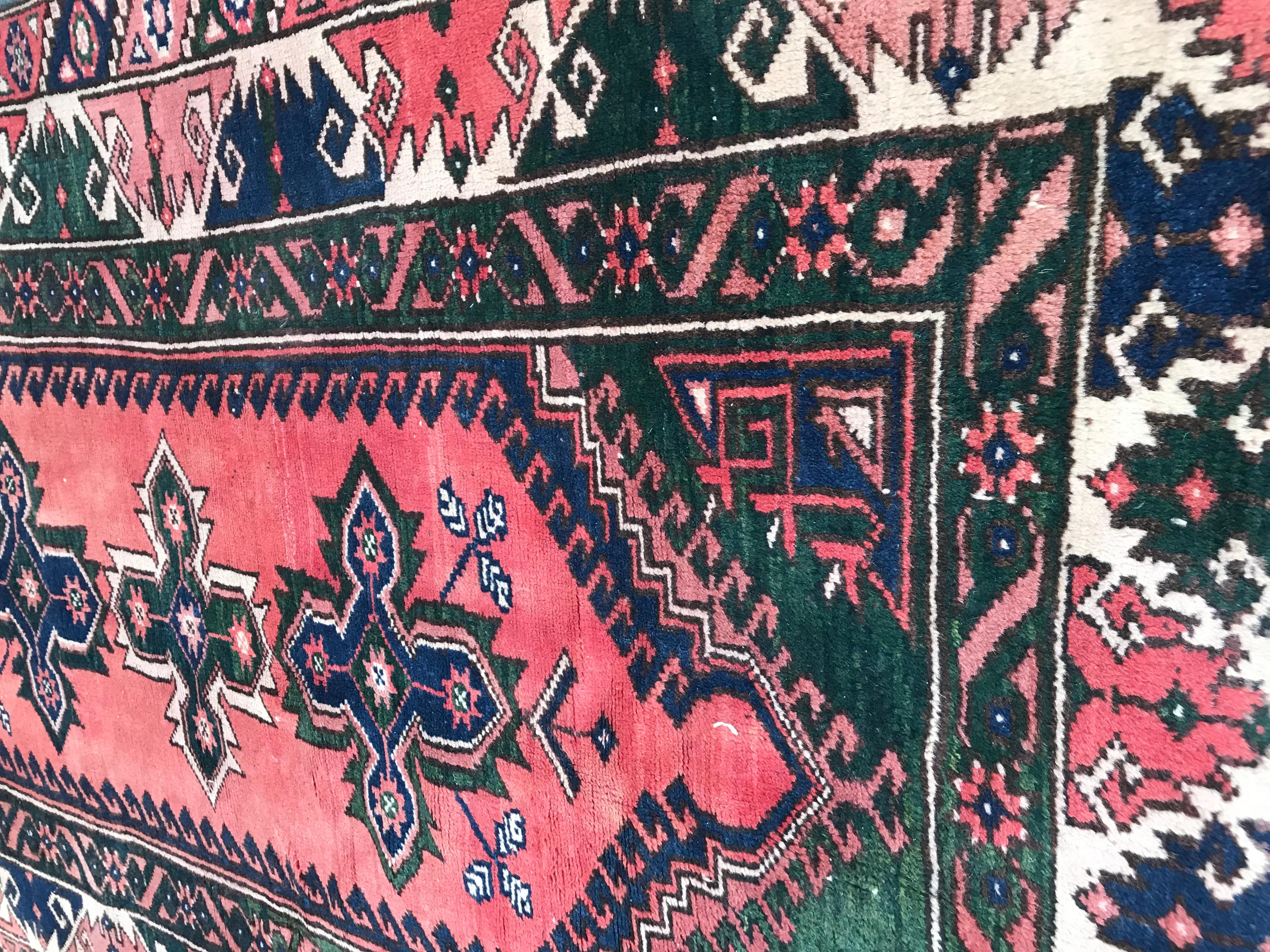 Vintage Anatolian Turkish Konya Rug 5