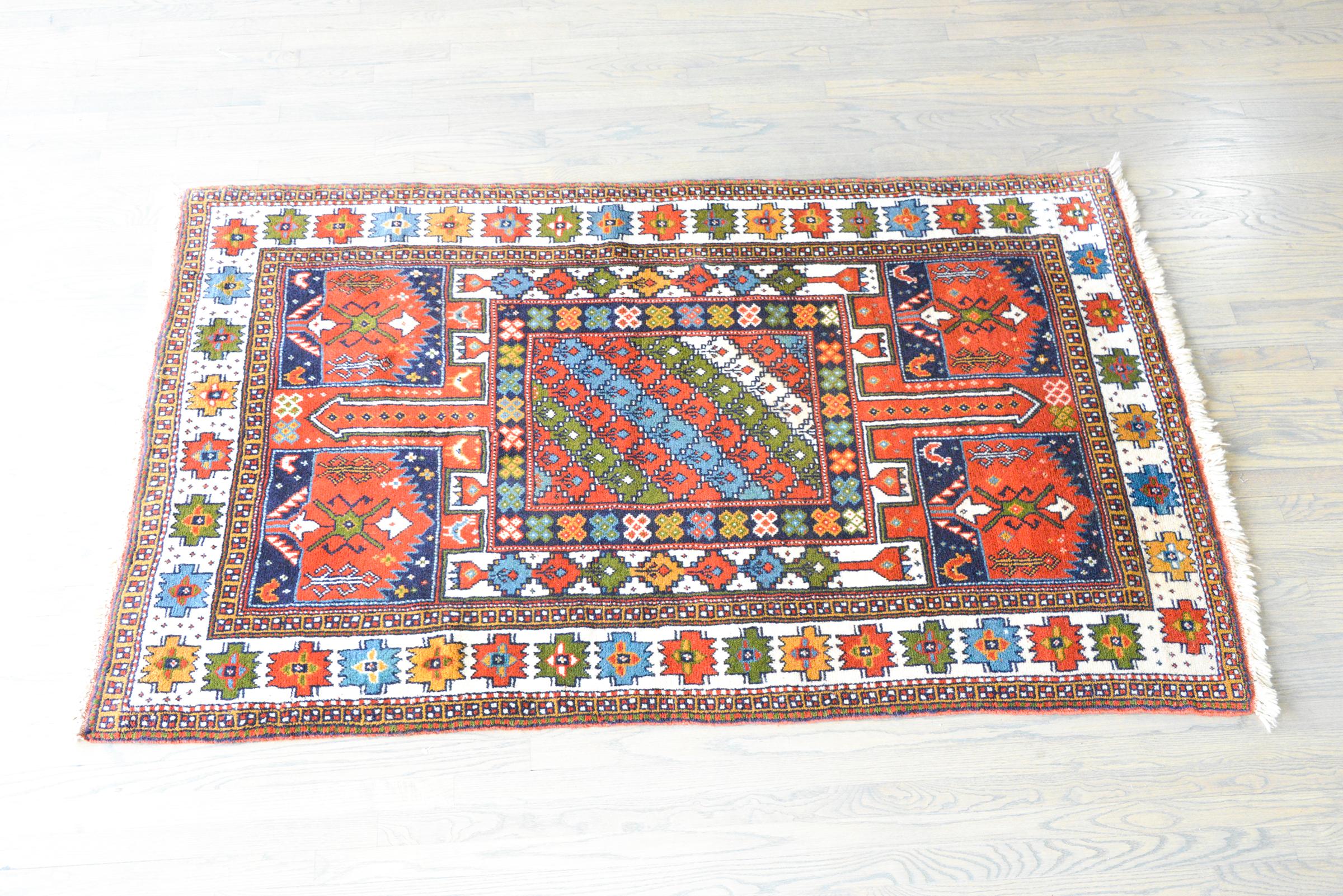 Anatolischer türkischer Vintage-Teppich im Angebot 4