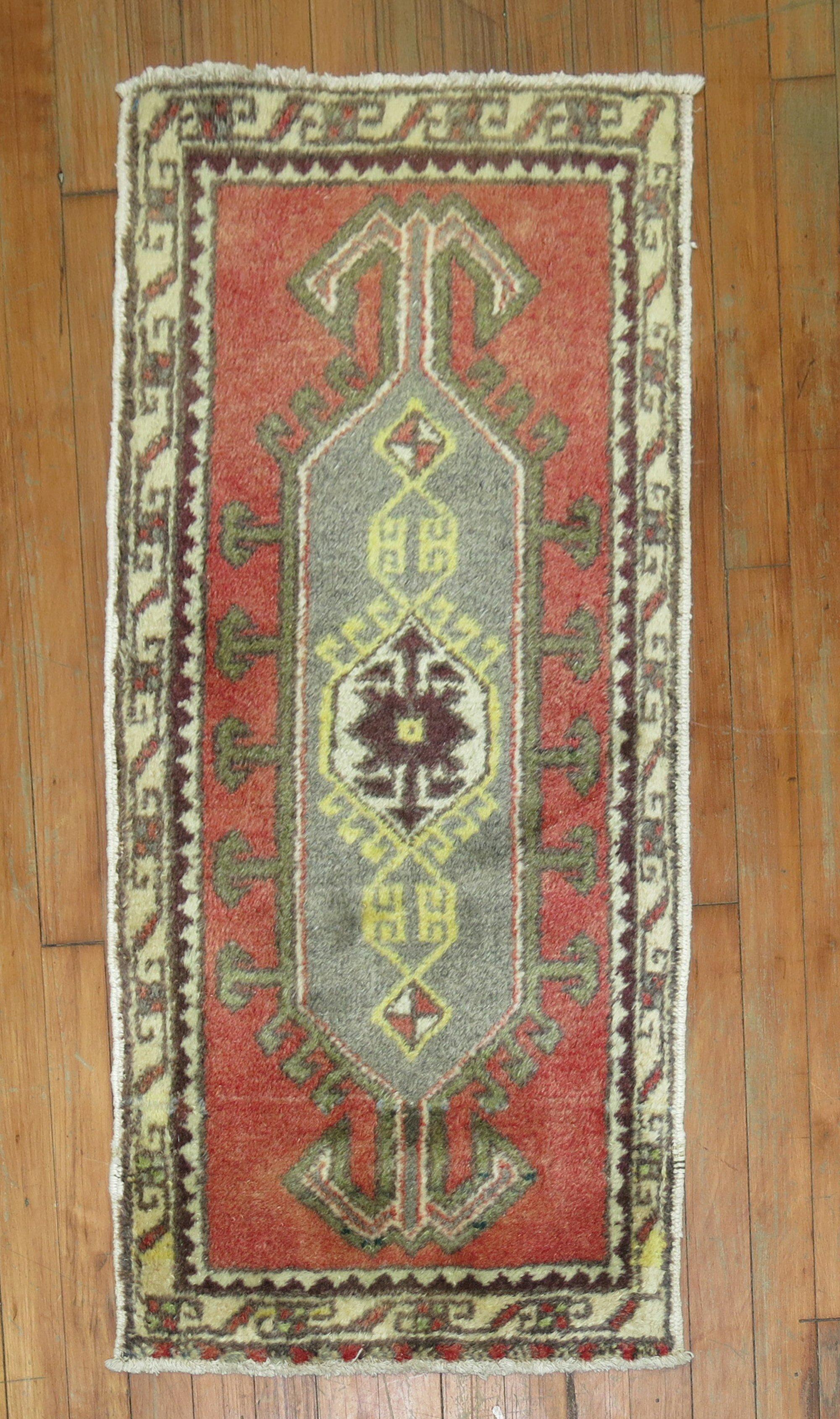 Asian Vintage Anatolian Turkish Rug