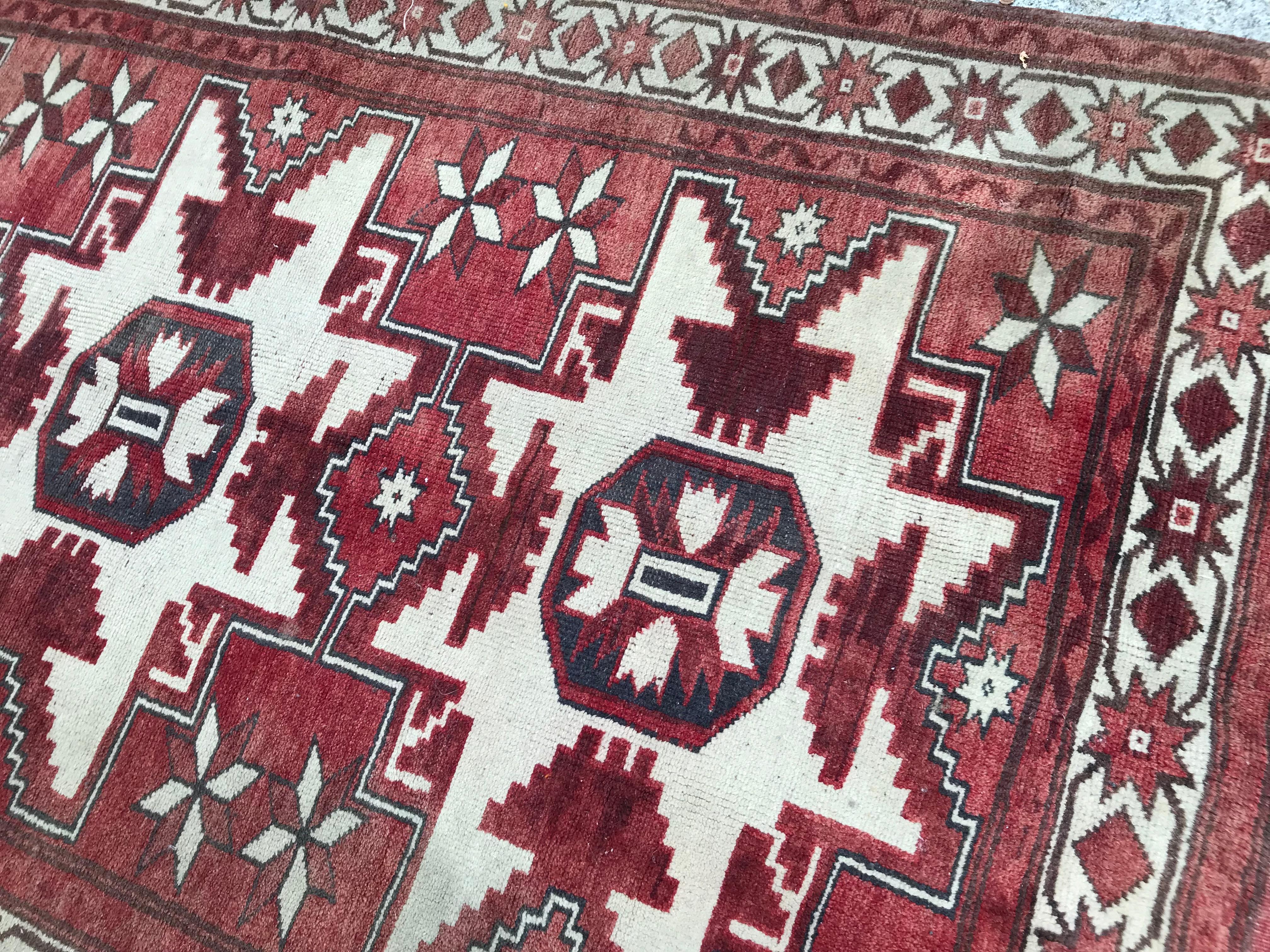 Vintage Anatolian Turkish Rug 1