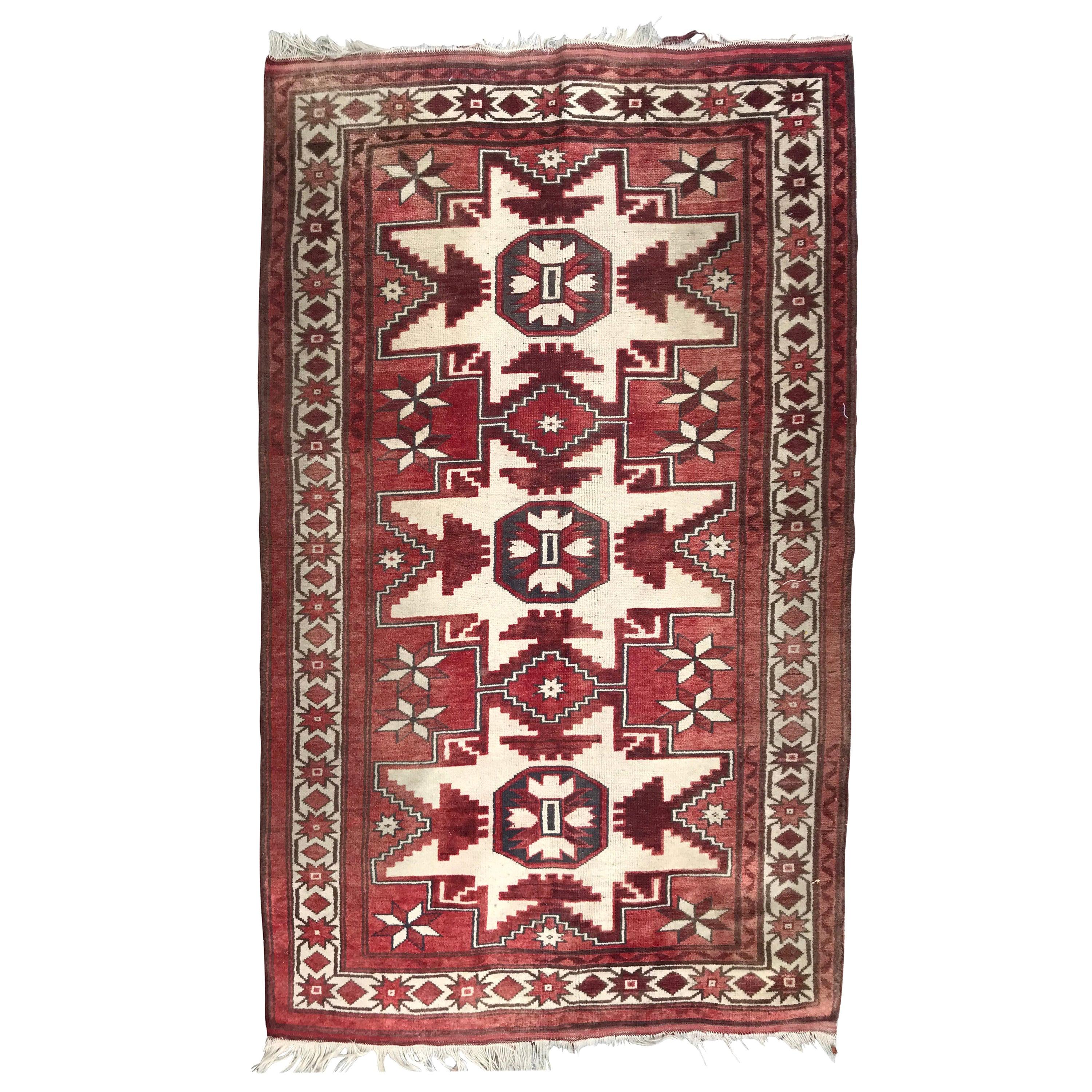 Vintage Anatolian Turkish Rug