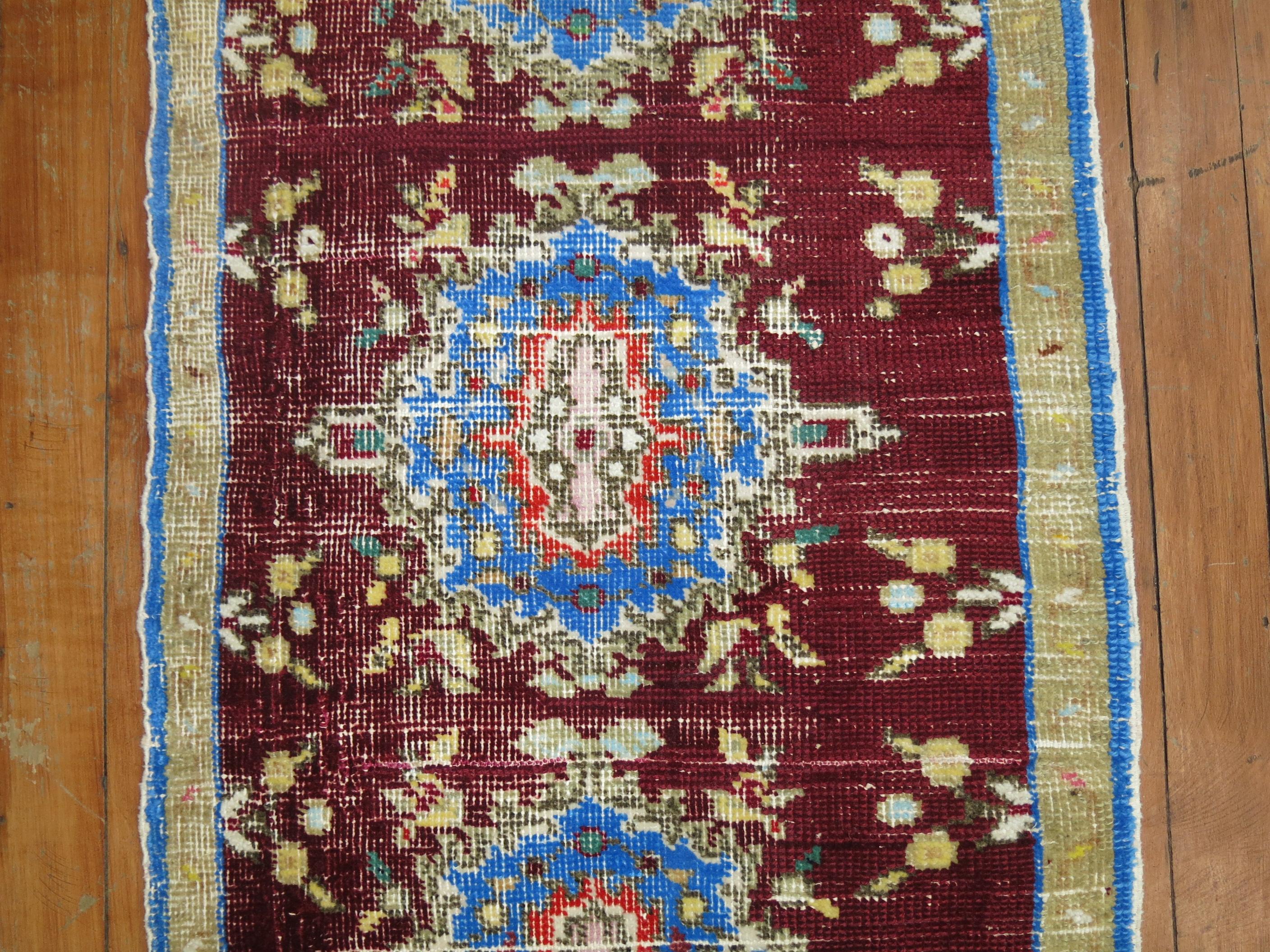Asian Vintage Anatolian Yastik Rug