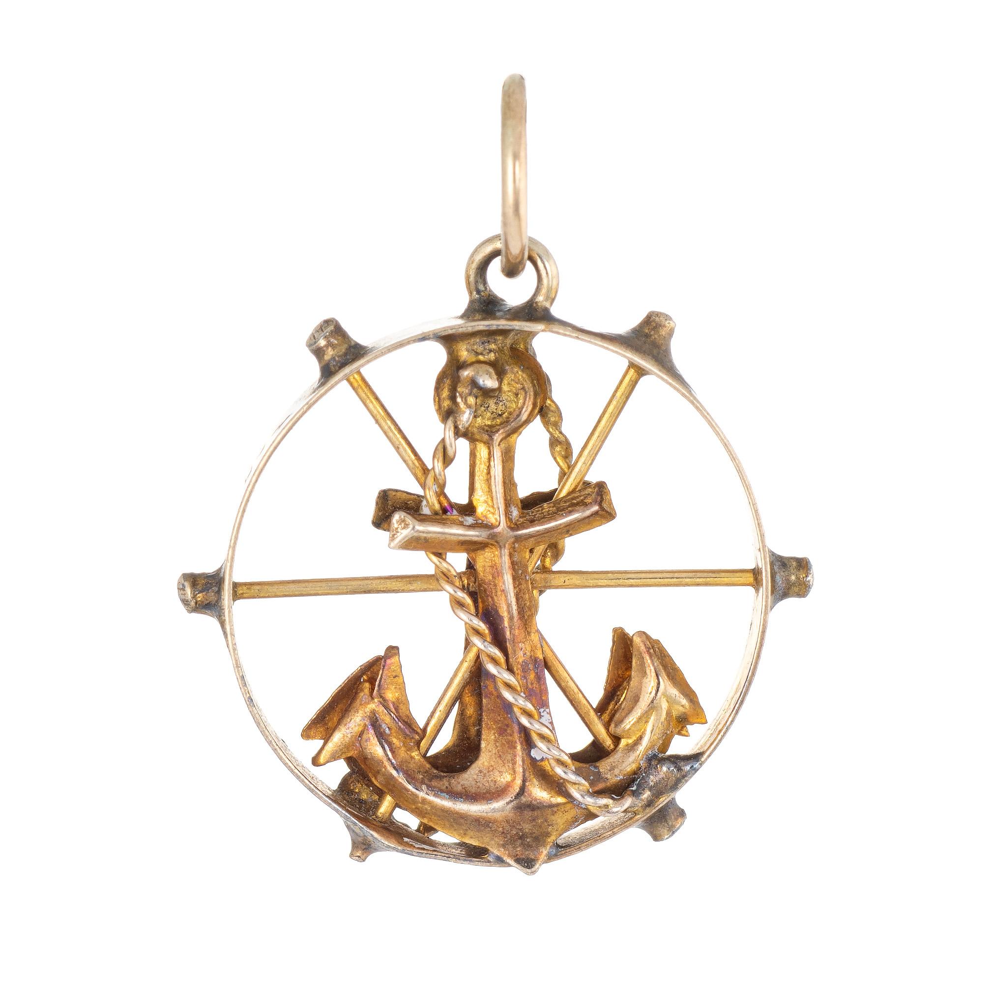 anchor wheel pendant