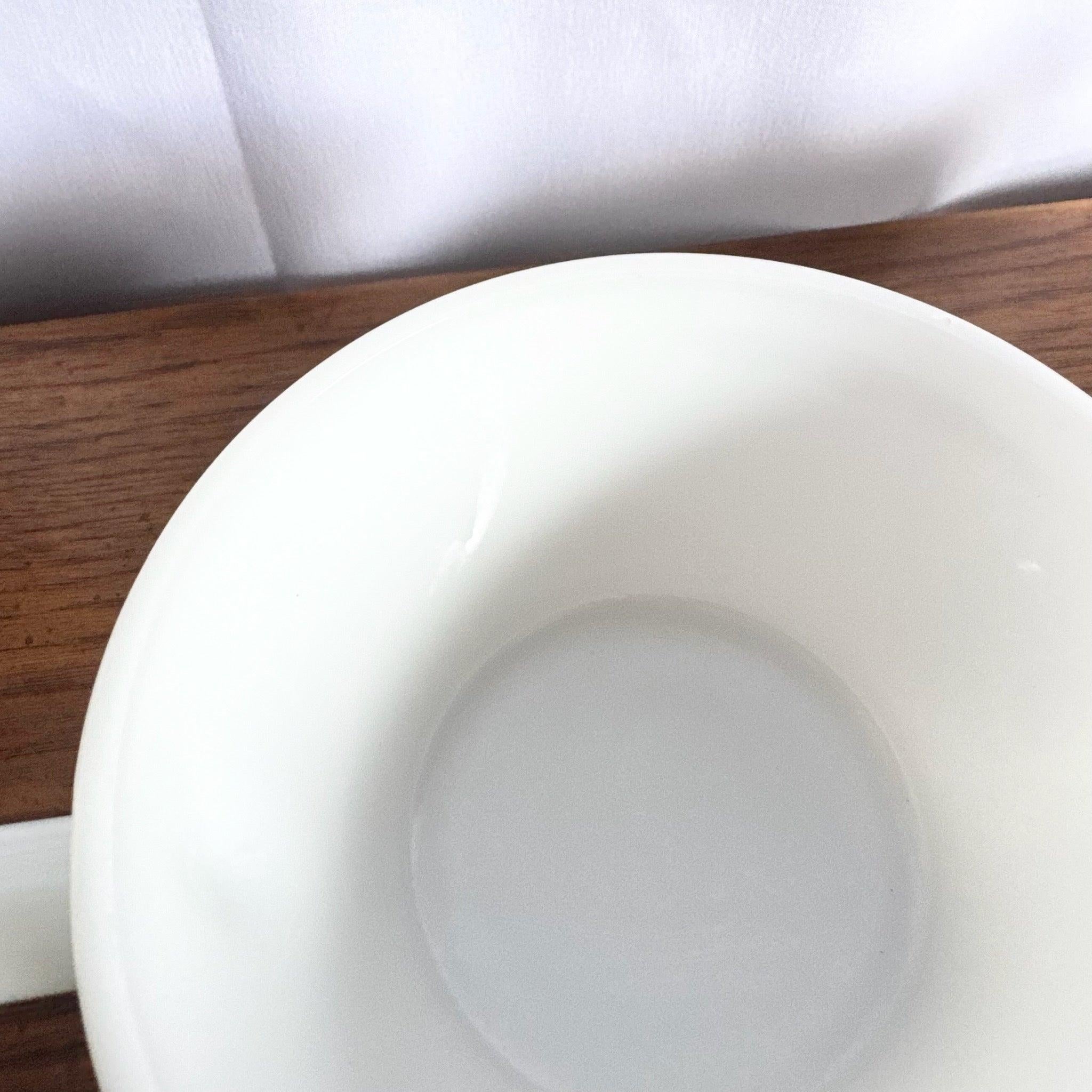 Vintage Fire King Milk Glass Bowls set of four with handles—classic mid‑century design, perfect for soup, dessert, or nostalgic entertaining.
 

 

 

 We sell items as acquired, without restoring or repairing. Vintage pieces may have age-related