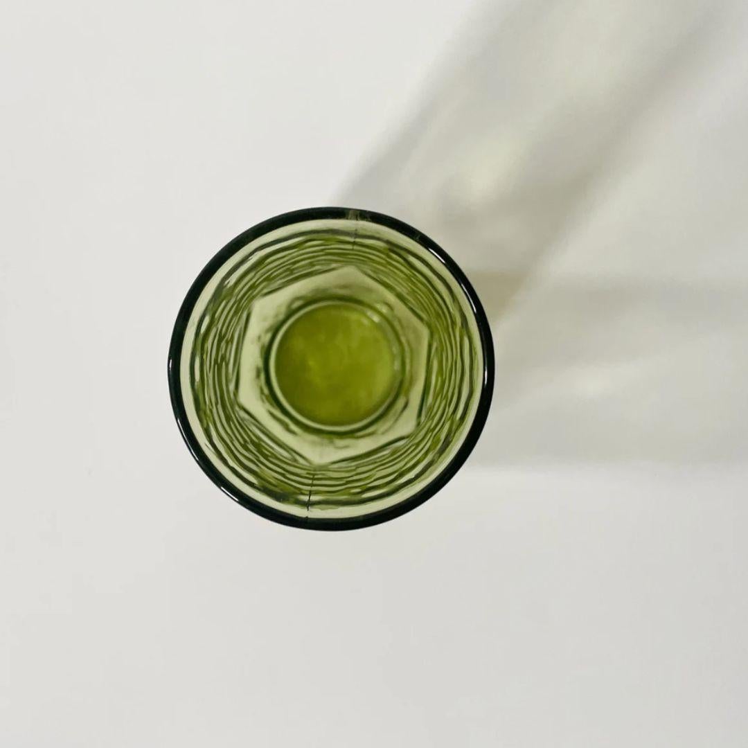 Set de 4 vasos vintage Anchor Hocking Heritage Hill verde aguacate Estadounidense en venta