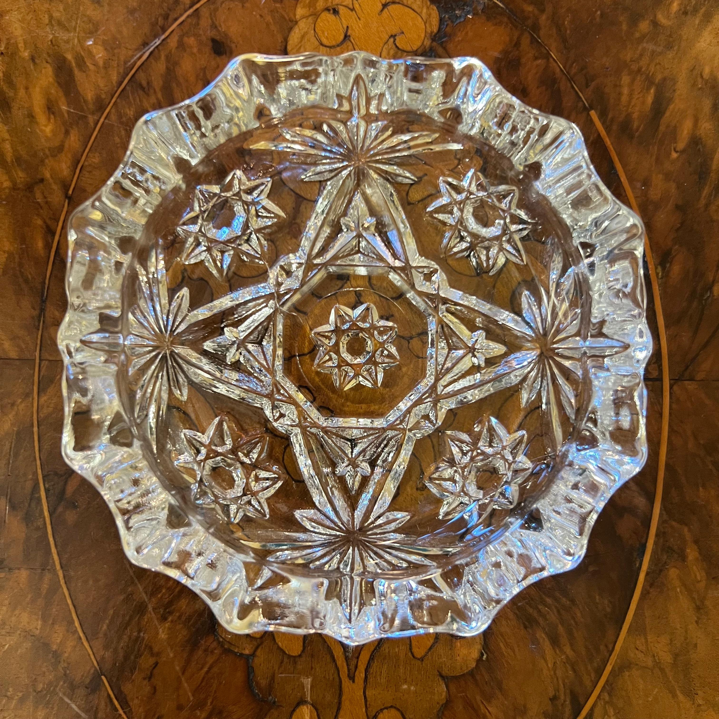 Plato Cenicero Vintage Anchor Hocking Estrella de David siglo XX en venta