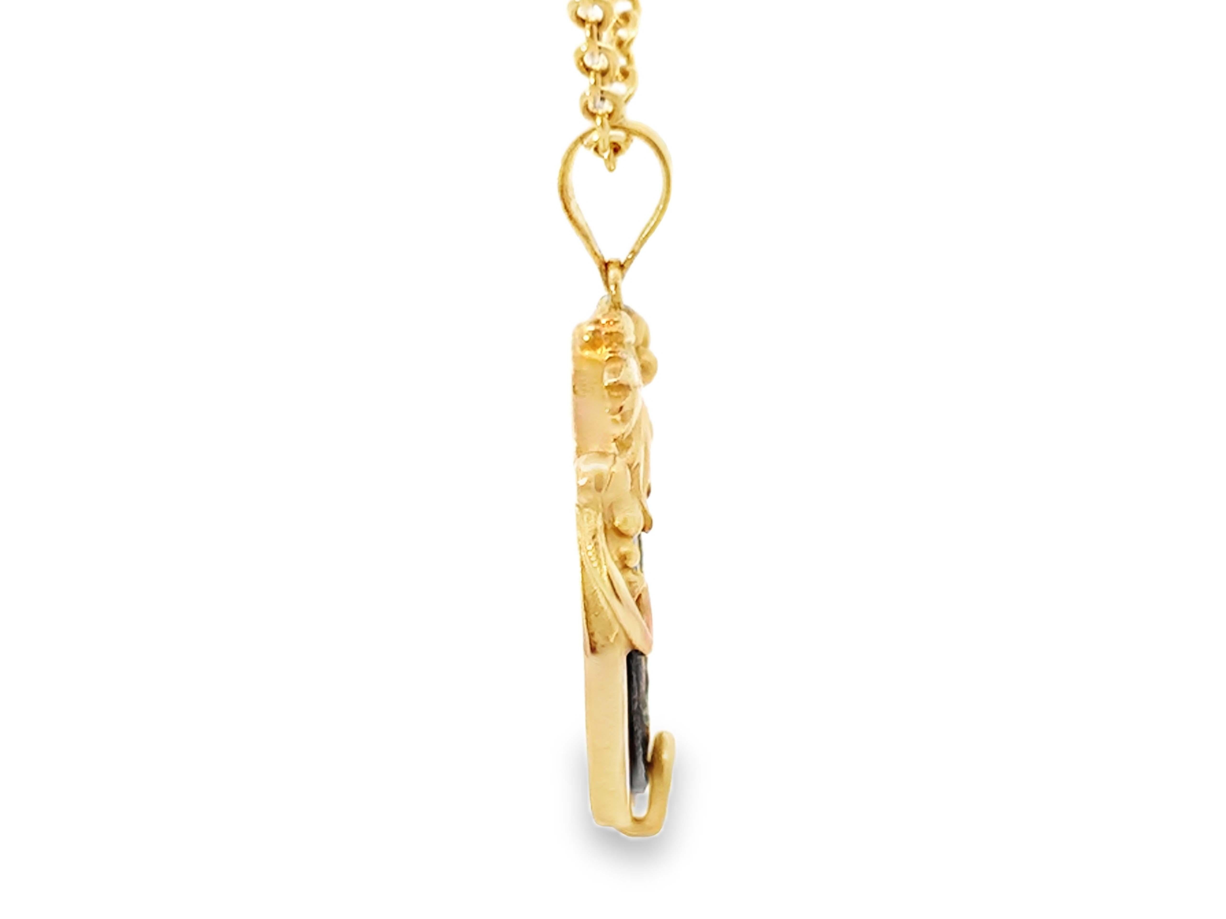 Montre Vine Vieille pièce romaine ancienne en or jaune 14 carats Unisexe en vente