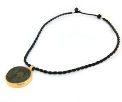 Vintage Ancient Rome Coin Pendant Necklace in 18K Yellow Gold