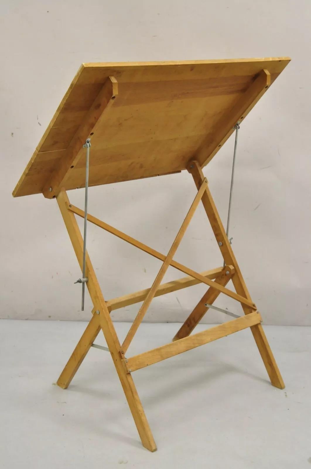 Table d'écriture Anco Bilt Folding Industrial Drafting Table en vente 3