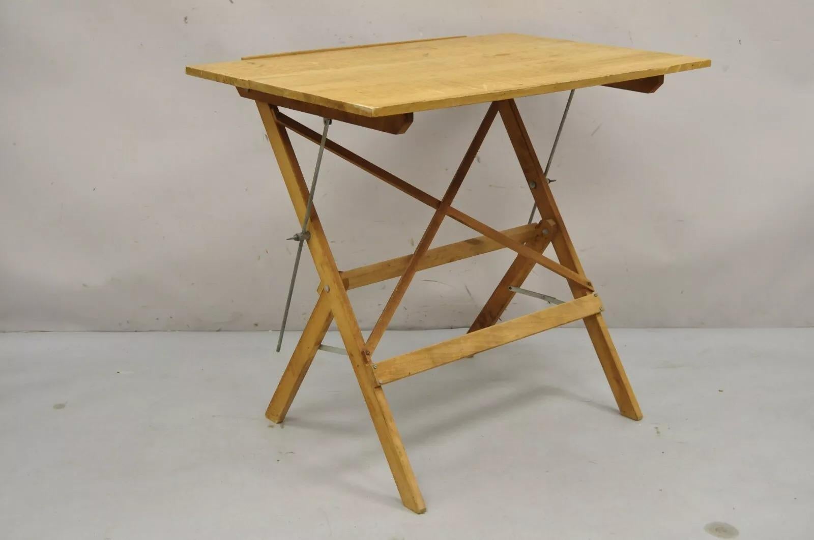 Table d'écriture Anco Bilt Folding Industrial Drafting Table en vente 5